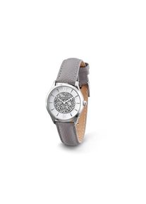 Zegarek damski na skórzanym pasku wysadzany kryształami marki Swarovski® Tchibo