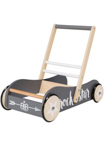 Roba® Lauflernwagen »Rock Star Baby 3«, Kippsicher grau, Hochziehen, Festhalten und Stützen bei den ersten, noch unsicheren Schritten