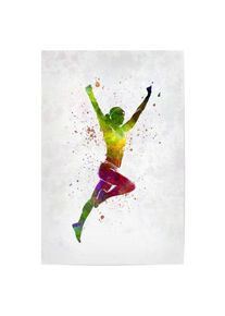 Poster "Winning runner athlete" artboxONE Plakater - 18x13 cm