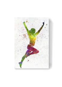 Canvas Print "Winning runner athlete" artboxONE Wallart