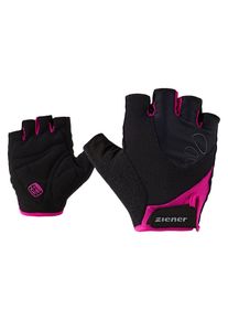 Ziener Fahrradhandschuhe »Capela« pink, Größe 8, Damen Kurzfinger Fahrradhandschuh