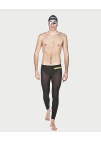 arena Swimwear - Men's Powerskin R-evo+ Open Water Pants in Black Fluo Yellow