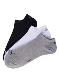 Puma 3er-Pack Sneaker-Socken, Grau/schwarz, 43-46