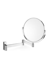 Zack LINEA Miroir cosmétique, deux côtés, extensible l : 430 H : 260 P : 420 mm acier inoxydable poli 40045