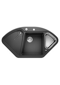Blanco Delta II Évier de cuisine l : 105,7 P : 57,5 cm, avec bac à déchets et égouttoir anthracite 523656