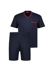 ADAMO Schlafanzug aus Baumwolljersey, Dunkelblau, 3XL
