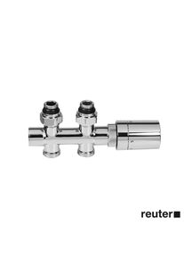 HSK Kit de raccordement avec tête thermostatique chrome 890832