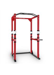 Capital Sports Tremendour, edző állvány, Power Rack otthoni edzéshez, acél, piros/fehér