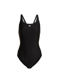 adidas Performance Strój kąpielowy sportowy 'Mid 3-Stripes' dla kobiet czarny Rozmiar XXXL