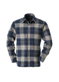 PIKE BROTHERS Men's flannel shirt Blue plaid, S