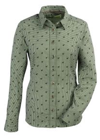 Blouse à manches longues Skogen à carreaux avec cerf pour femme