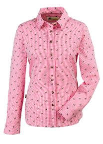 Blouse à manches longues Skogen à carreaux avec cerf pour femme