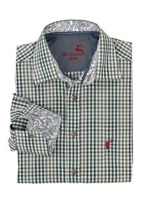 OS-Trachten Chemise à manches longues OS Trachten pour homme, Slim Fit