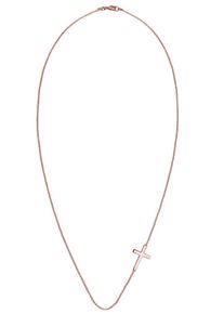 Elli Dames Ketting 'Kreuz' rose-goud 45