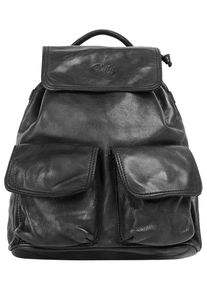 CLUTY Cityrucksack, echt Leder, Made in Italy