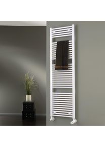 HSK Line Sèche-serviettes pour fonctionnement mixte ou à eau chaude l : 60 H : 177,5 cm blanc, 1032 watts, avec raccordement standard 800178-04