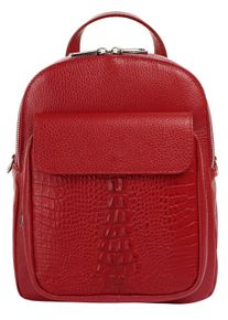 CLUTY Cityrucksack, echt Leder, Made in Italy