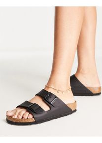 Birkenstock arizona black flat sandals