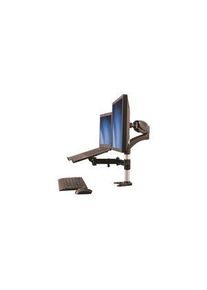 StarTech.com Justerbar skjermarm med stativ for bærbar PC, Klemme, 8kg, 27" (68.6 cm), Støttede skjermer - 2, Svart - ARMUNONB