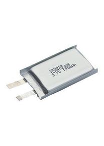 Renata Oppladbar batteripakke ICP, Li-Po, 3.7V, 195mAh, Tab-terminal - ICP402035