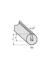 HellermannTyton Élvédelmi profil, Polivinil-klorid (PVC), 75m, Black - 800-00200 PS1-PVC-BK