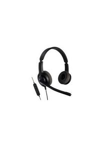 Axtel NC headset, Voice UC28, Sztereó, On-Ear, 20kHz, USB, Fekete - AXH-V28UCD