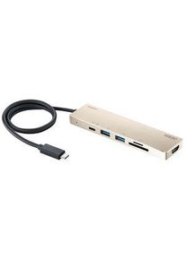 Aten Dokkolóállomás, USB-C csatlakozó, Busz-tápellátás, 60W, Portok összesen 6 - UH3239
