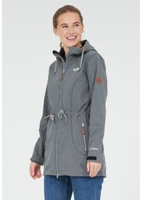 WEATHER REPORT Softshelljacke 'LILAN W-PRO 8000' Damen dunkelgrau Größe 4XL