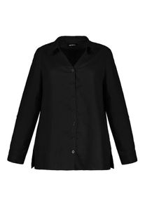 Ulla Popken Dames Blouse zwart XL-XXL
