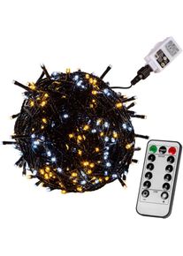 VOLTRONIC® Fényfüzér 100 LED Fehér mix sötét + vezérlő