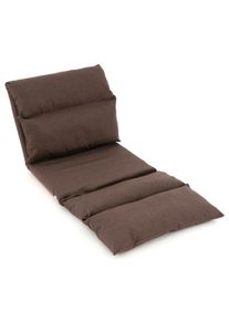 Állítható fotel DIVERO Relax Lounger - barna