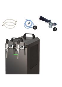 ich-zapfe Complete set - Biertap STREAM 80K met luchtpomp bierkist, stromingskoeler 2-lijns droge koeler
