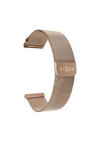 Fixed Mesh Strap Rozsdamentes acél szíj for Smart Watch 20 mm, arany-rózsaszín
