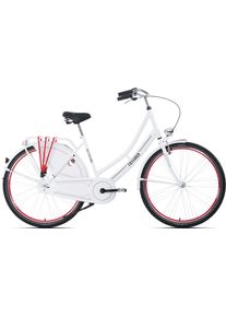 KS-Cycling Ks Cycling Hollandrad »Tussaud«, 1 Gang rot, Größe 49 cm - 28 Zoll (71,12 cm), Aluminium-V-Brake vorne, Rücktrittbremse hinten