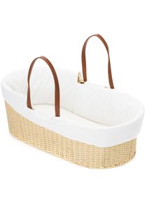 fillikid Babytrage »Moseskorb, Natur«, Bis 9 Kg, Mit Matratze Mit Weißem Bezug beige, Babykorb »Moseskorb, natur« inklusive Matratze mit weißem Bezug