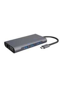 ICY BOX Dokkolóállomás, USB-C csatlakozó, Busz-tápellátás, 100W, Portok összesen 10 - IB-DK4040-CPD