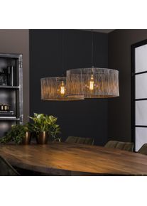 hofstein Suspension Perales Argent Oxydé, 2 lumières