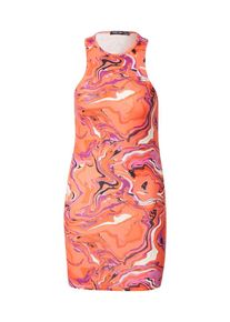 Nasty Gal Dames Jurk donkerlila / oranje / lichtroze / zwart / wit 34