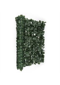 Blumfeldt Fency Dark Ivy, sötétzöld, borostyán, kerítés, védelmet nyújt a kíváncsi tekintetekkel és a széllel szemben, 300 x 100 cm