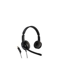 Axtel NC headset, USB28 HD, Sztereó, On-Ear, 20kHz, USB, Fekete - AXH-V28USBD