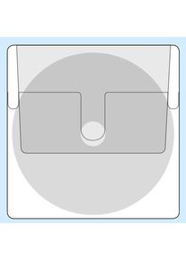 100 Pieces - CD-pockets, self-adhesive, squared, with inserted flap
