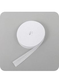 Bias binding tape, cotton, 20 mm, white (reel with 25 m)