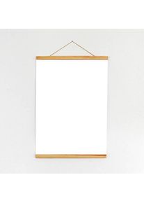 Wooden poster hangers, with suspension cord and magnetic fastening 420 mm | Pine