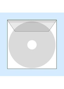 100 Pieces - CD-pockets suitable for one mini-CD, self-adhesive, with flap