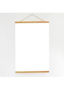 Wooden poster hangers, with suspension cord and magnetic fastening 710 mm | Pine