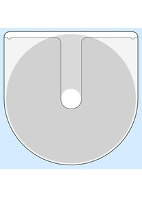100 Pieces - CD-pockets, self-adhesive, rounded without flap