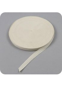 Twill tape, cotton 15 mm | raw white