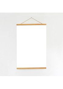 Wooden poster hangers, with suspension cord and magnetic fastening 510 mm | Pine