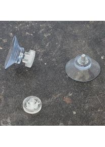 Thumb screw suction cups 30 mm | M4, 6 mm long | knurled nut made of transparent plastic