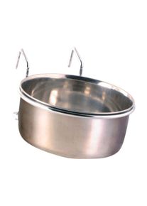 Trixie Edelstahlnapf mit Halter für Ziervögel 150 ml/ 7 cm